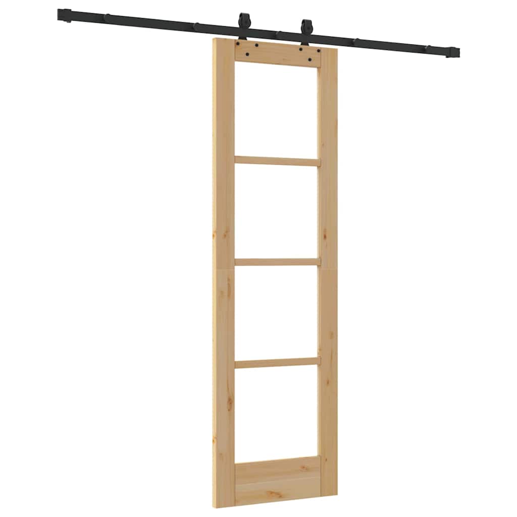 Slankios durys ORKDAL Natūrali ir juoda 61 x 198,5 cm