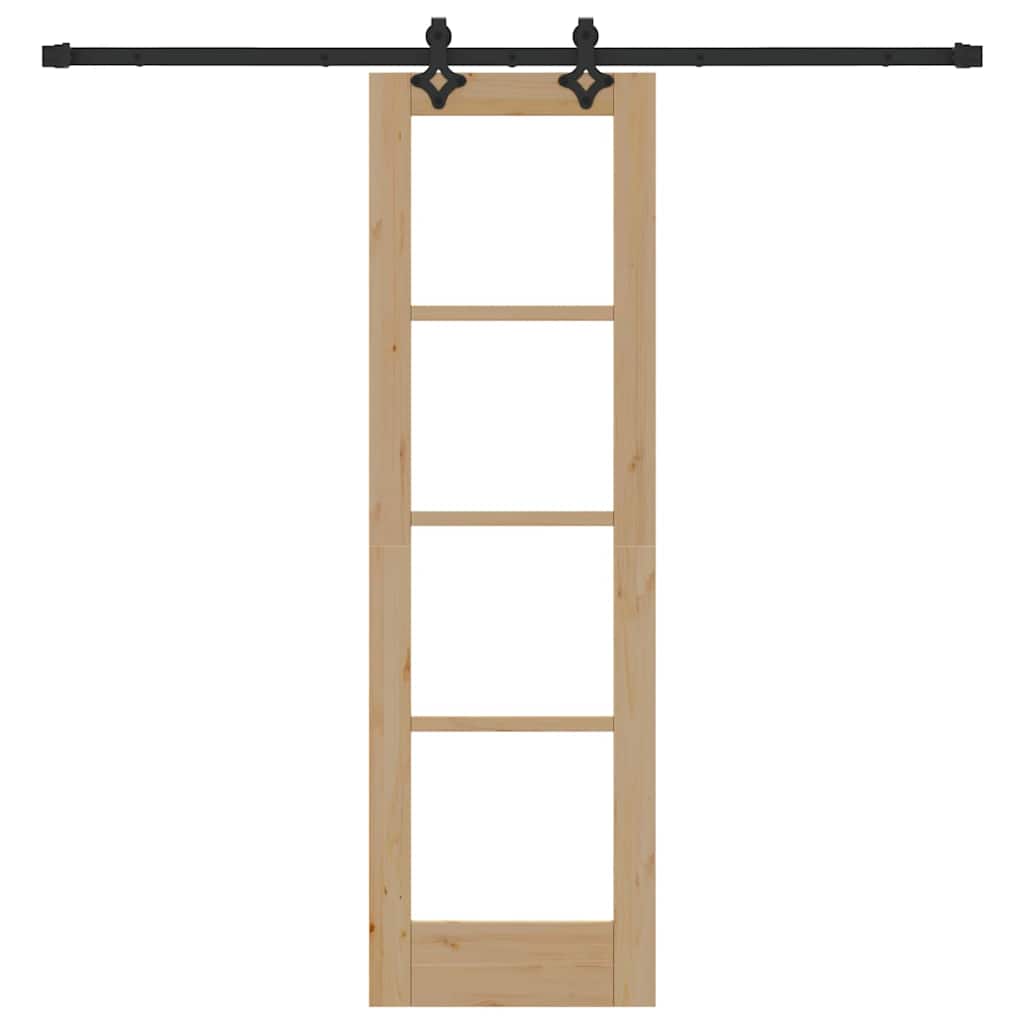 Slankios durys ORKDAL Natūrali ir juoda 61 x 198,5 cm