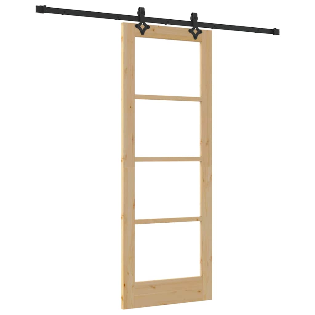 Slankios durys ORKDAL Natūrali ir juoda 73,5 x 198,5 cm