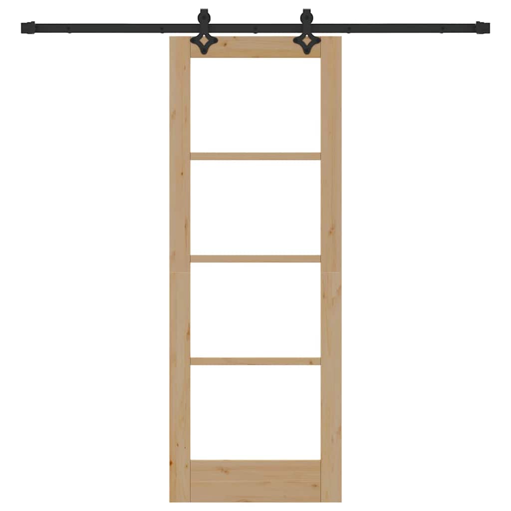 Slankios durys ORKDAL Natūrali ir juoda 73,5 x 198,5 cm
