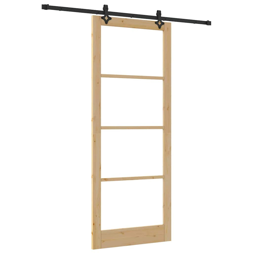 Slankios durys ORKDAL Natūrali ir juoda 93 x 232 cm
