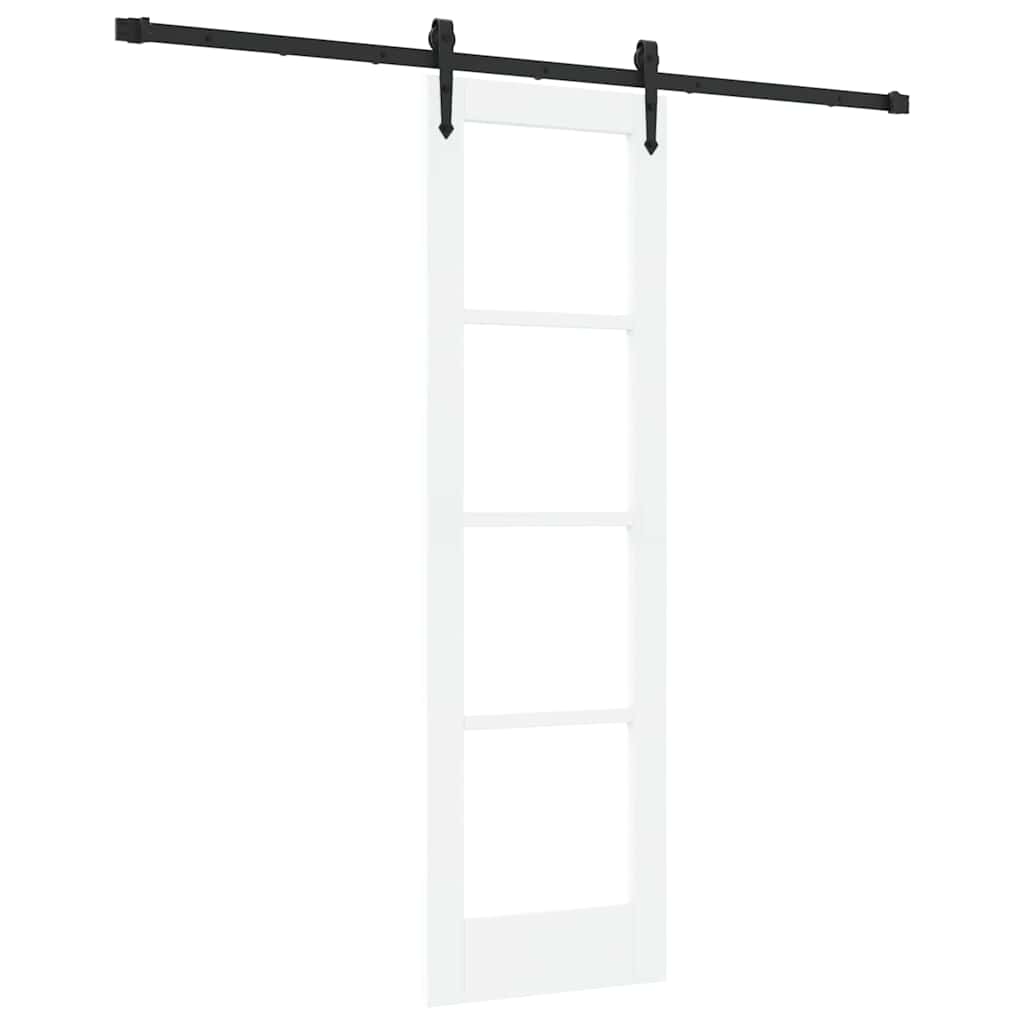 Bīdāmās durvis Baltas un melnas 61 x 198,5 cm
