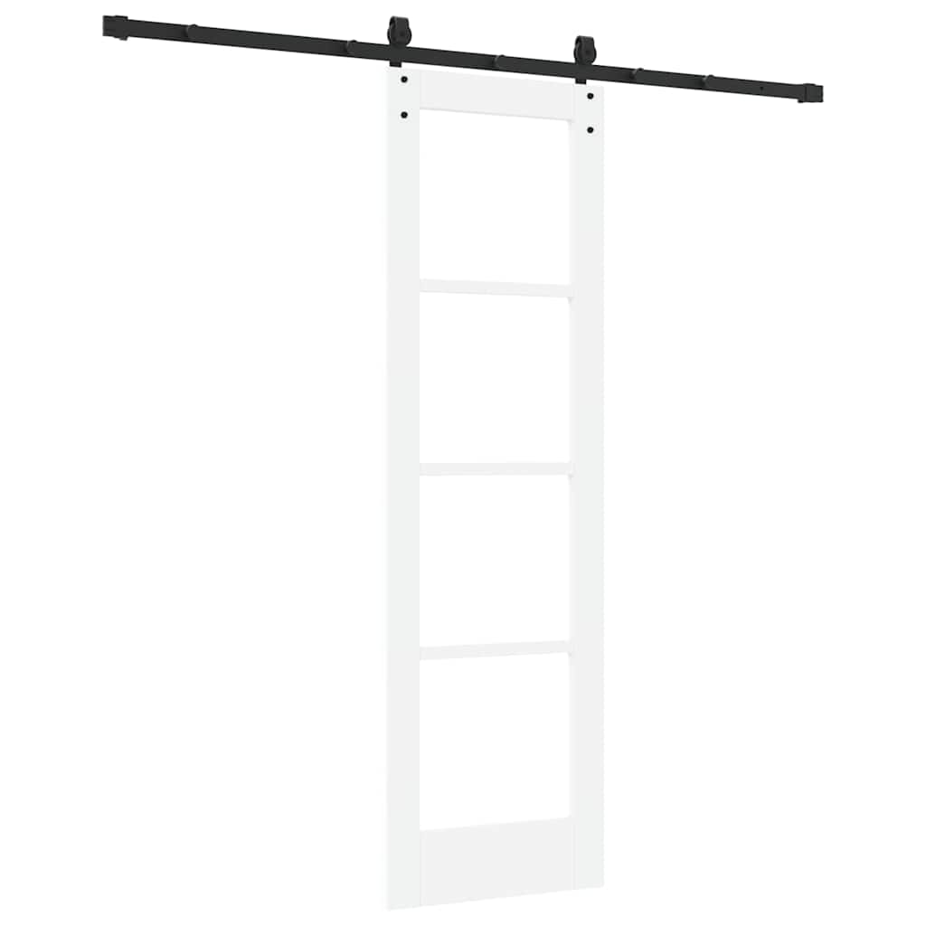 Bīdāmās durvis Baltas un melnas 61 x 198,5 cm