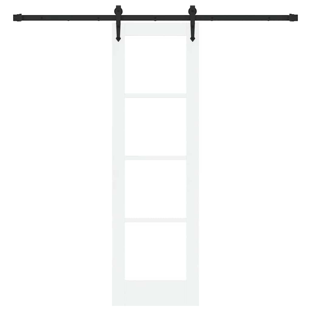 Bīdāmās durvis Baltas un melnas 61 x 198,5 cm