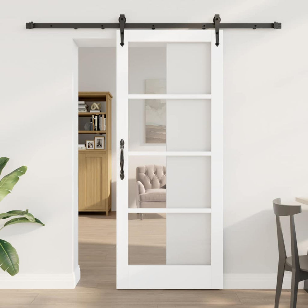 Slankios durys Balta ir juoda 83 x 202 cm