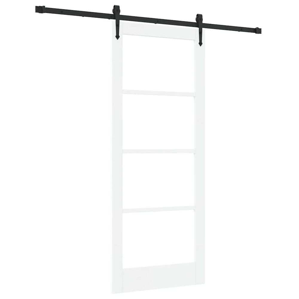 Slankios durys Balta ir juoda 83 x 202 cm