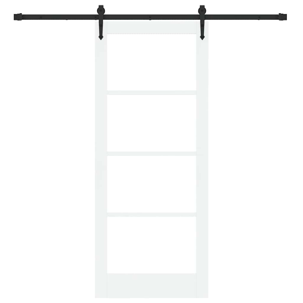 Slankios durys Balta ir juoda 83 x 202 cm