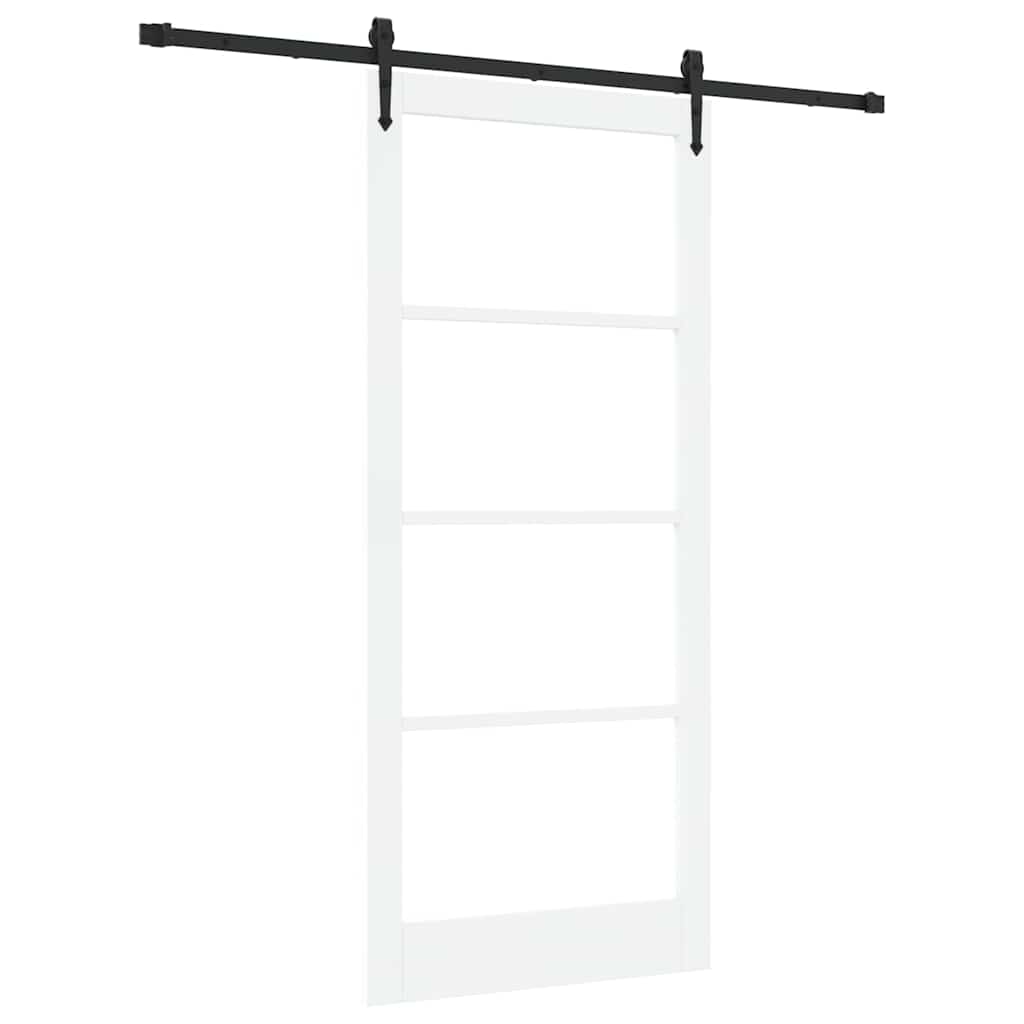 Bīdāmās durvis Baltas un melnas 93 x 211 cm