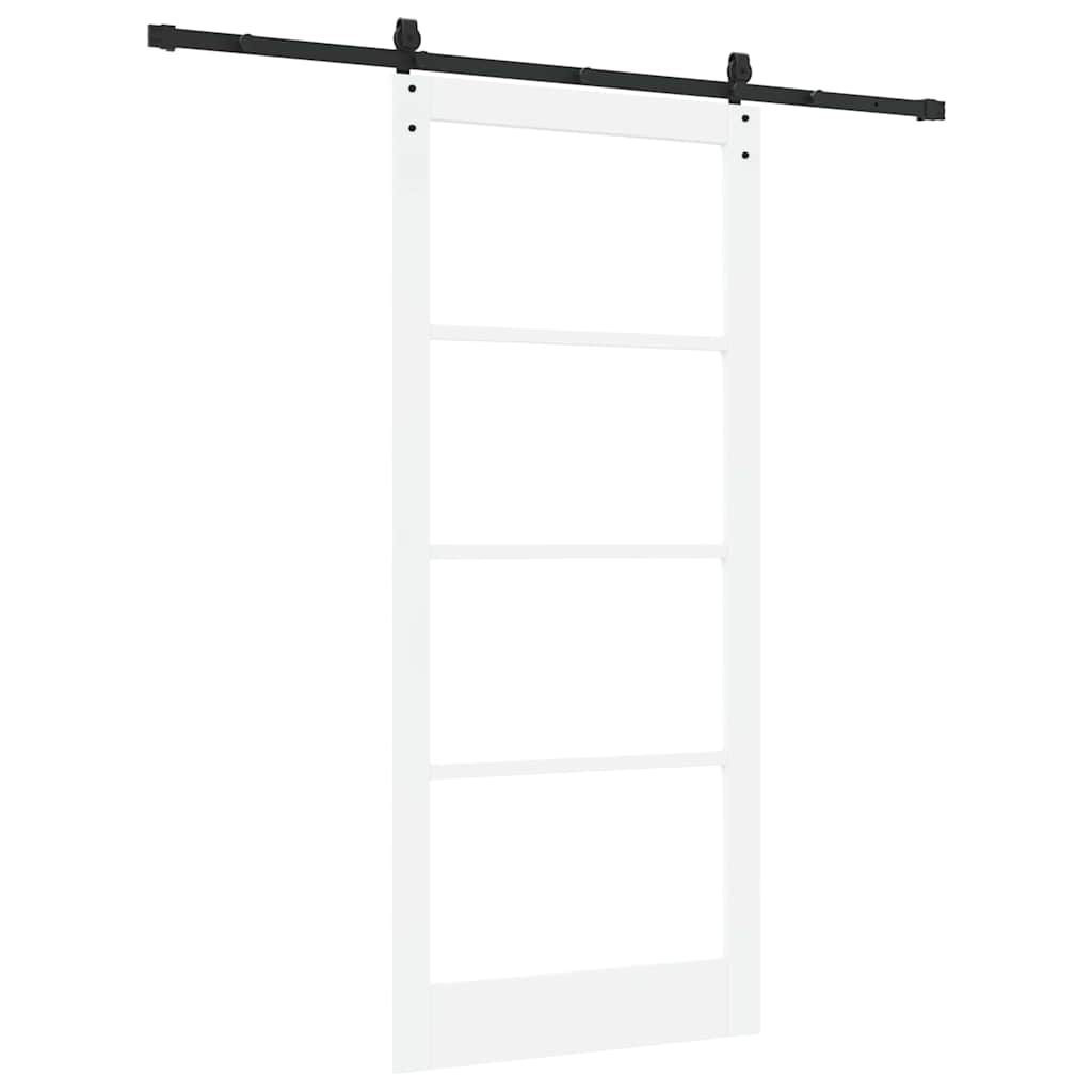 Bīdāmās durvis Baltas un melnas 93 x 211 cm