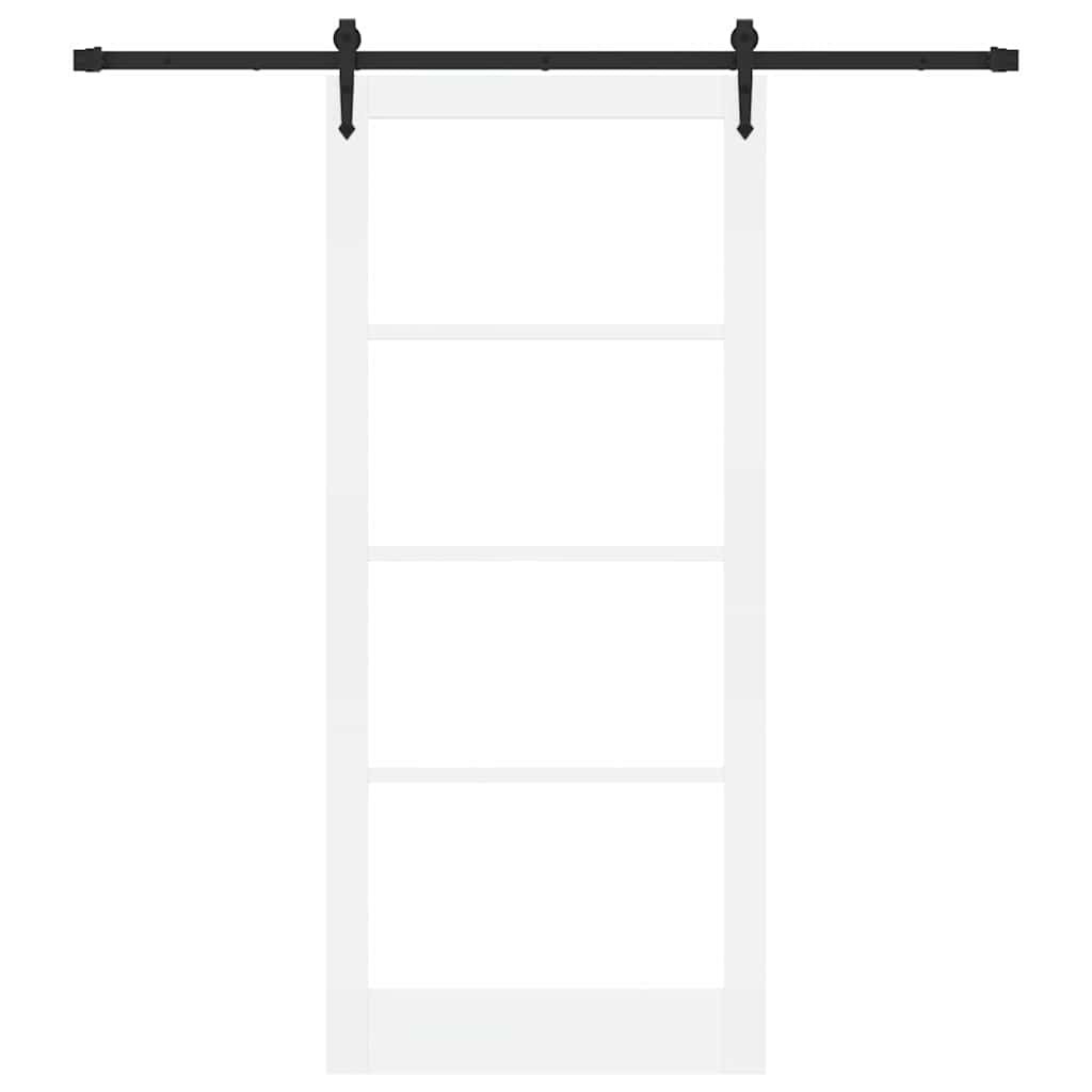 Bīdāmās durvis Baltas un melnas 93 x 211 cm