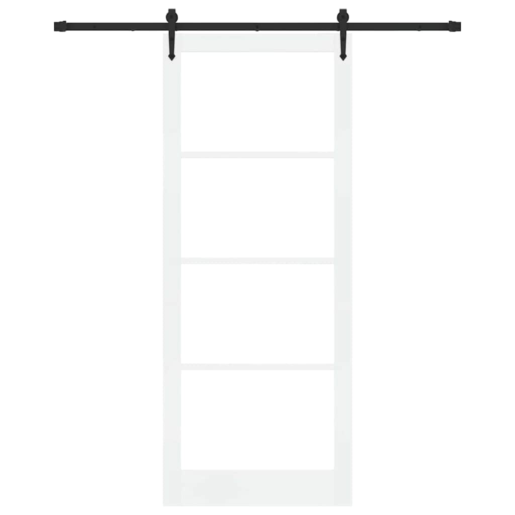 Slankios durys Balta ir juoda 93 x 232 cm