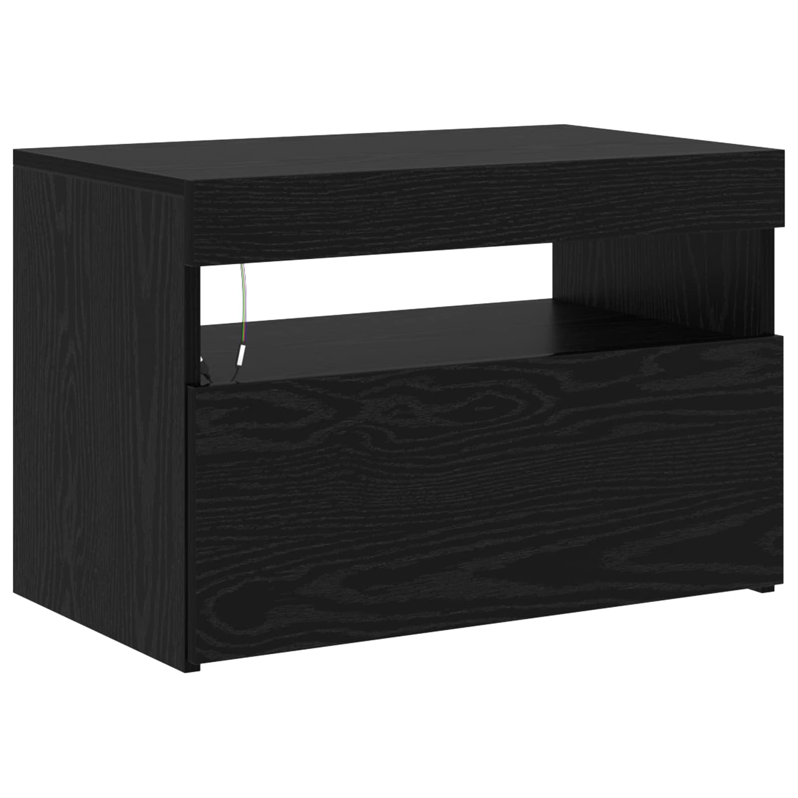 Televizoriaus spintelė 2 pcs Juodas ąžuolas 180 x 35 x 40 cm