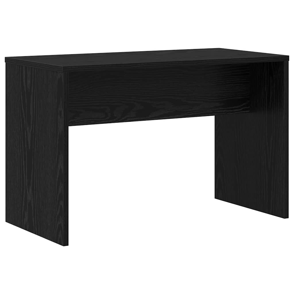 LED makiažo stalo komplektas su stalčių 2 pcs Juodas ąžuolas