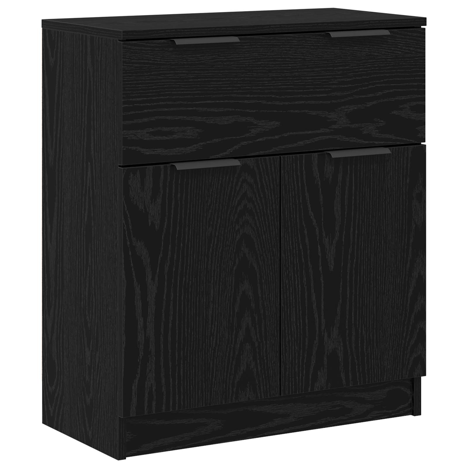 Kabalas 3 pcs Juodas ąžuolas 181 x 30 x 70 cm Apdirbta mediena