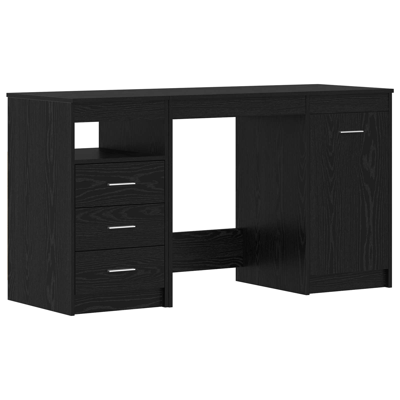 Stalas 2 pcs juoda ąžuolo 140 x 50 x 76 cm Apdirbta mediena
