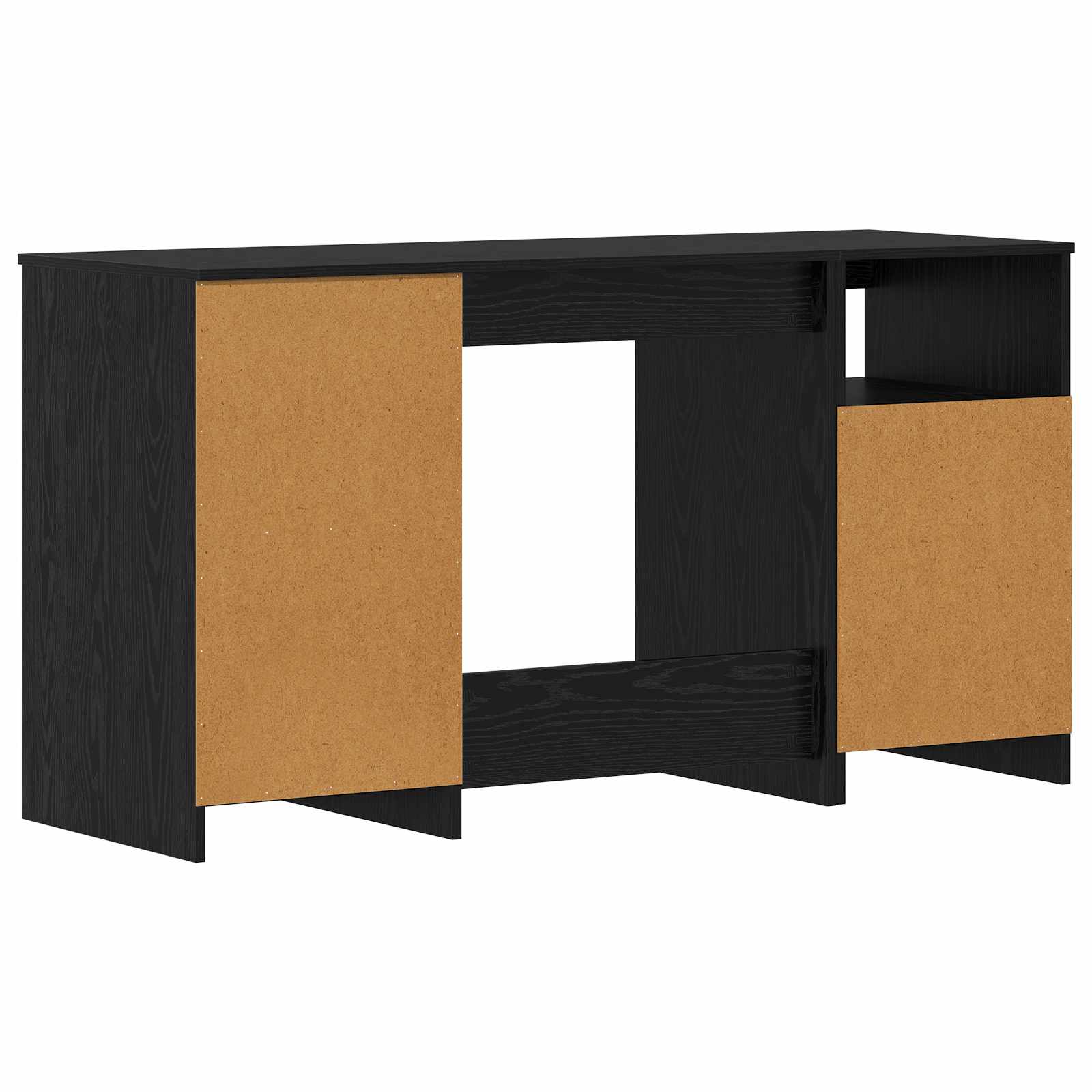 Stalas 2 pcs juoda ąžuolo 140 x 50 x 76 cm Apdirbta mediena