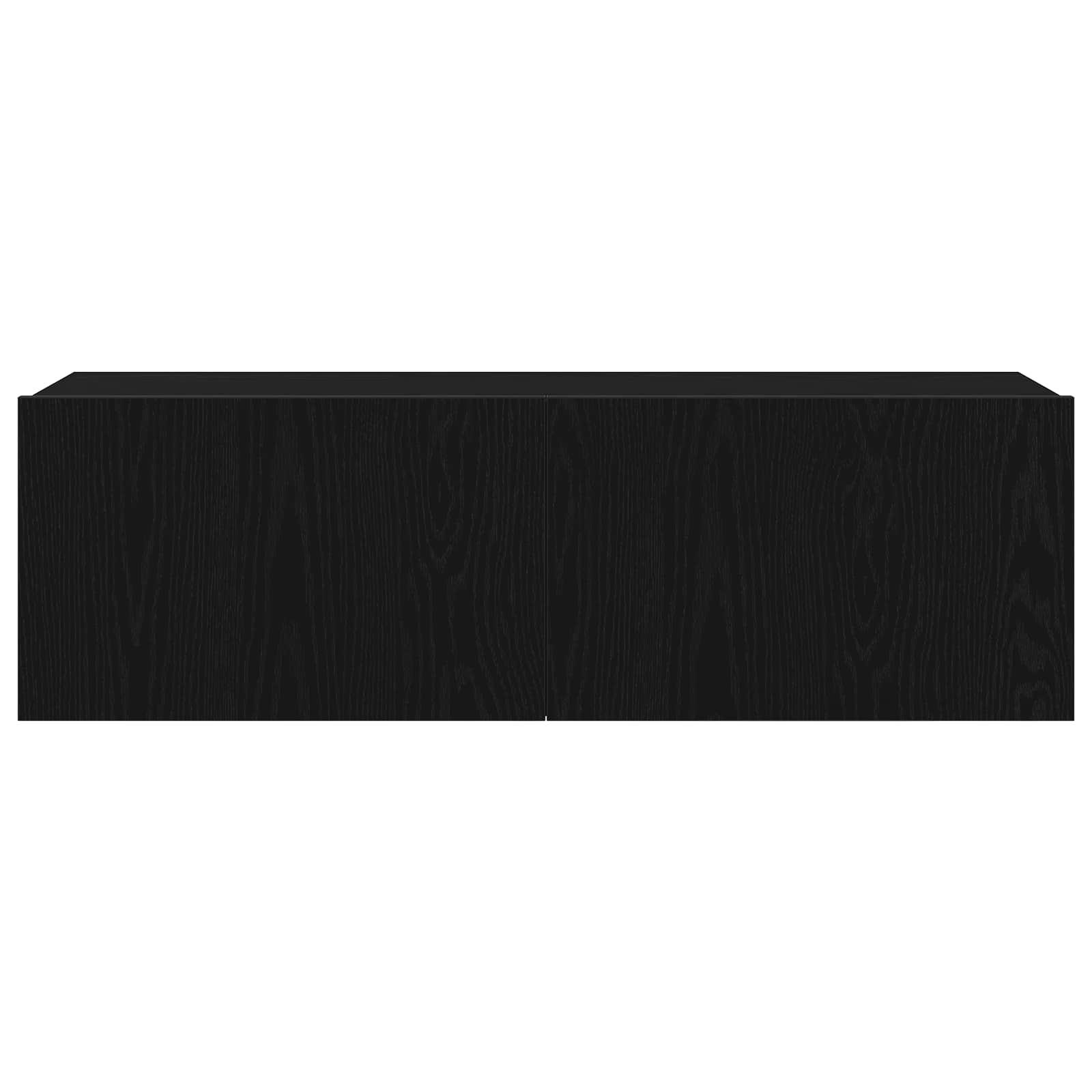 TV spintelių komplektas 7 pcs Juodas ąžuolas 100 x 30 x 30 cm