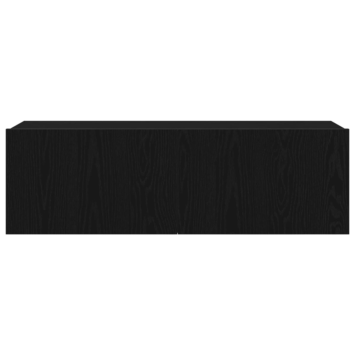 TV spintelių komplektas 7 pcs Juodas ąžuolas 100 x 30 x 30 cm