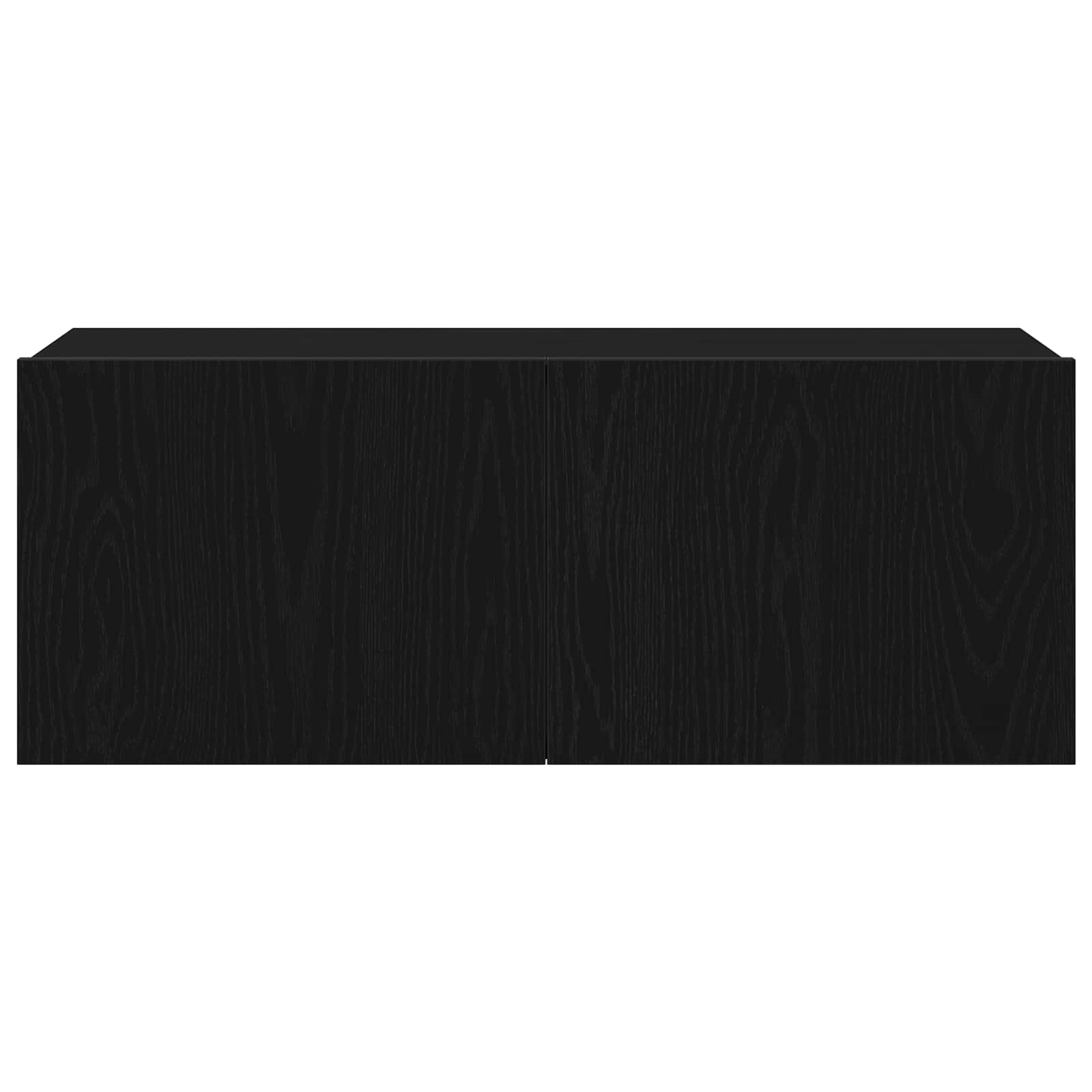 TV spintelių komplektas 7 pcs Juodas ąžuolas 100 x 30 x 30 cm