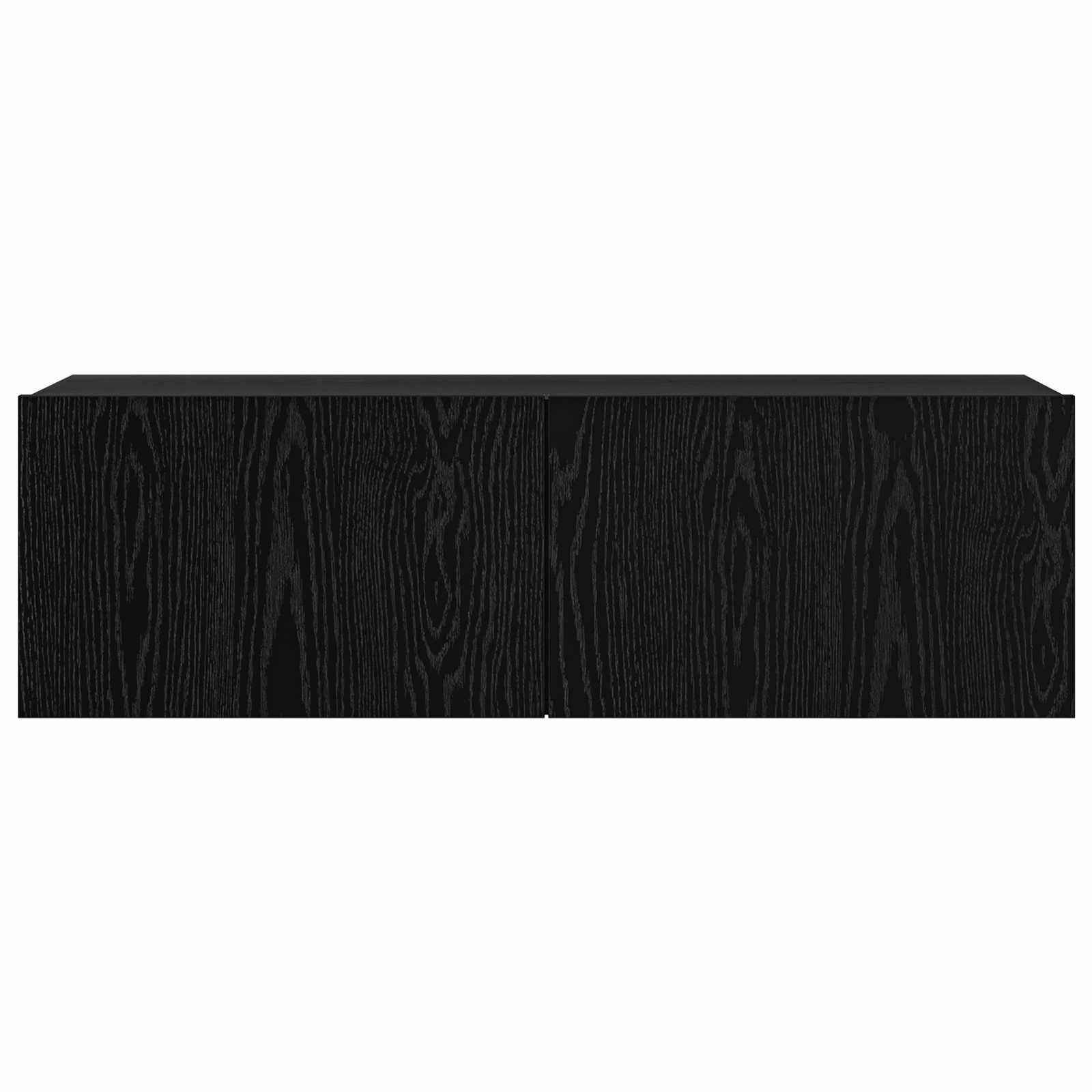 TV spintelių komplektas 6 pcs Juodas ąžuolas 100 x 30 x 30 cm