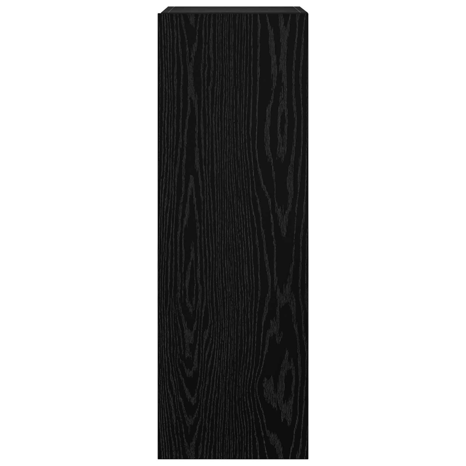 TV spintelių komplektas 6 pcs Juodas ąžuolas 100 x 30 x 30 cm