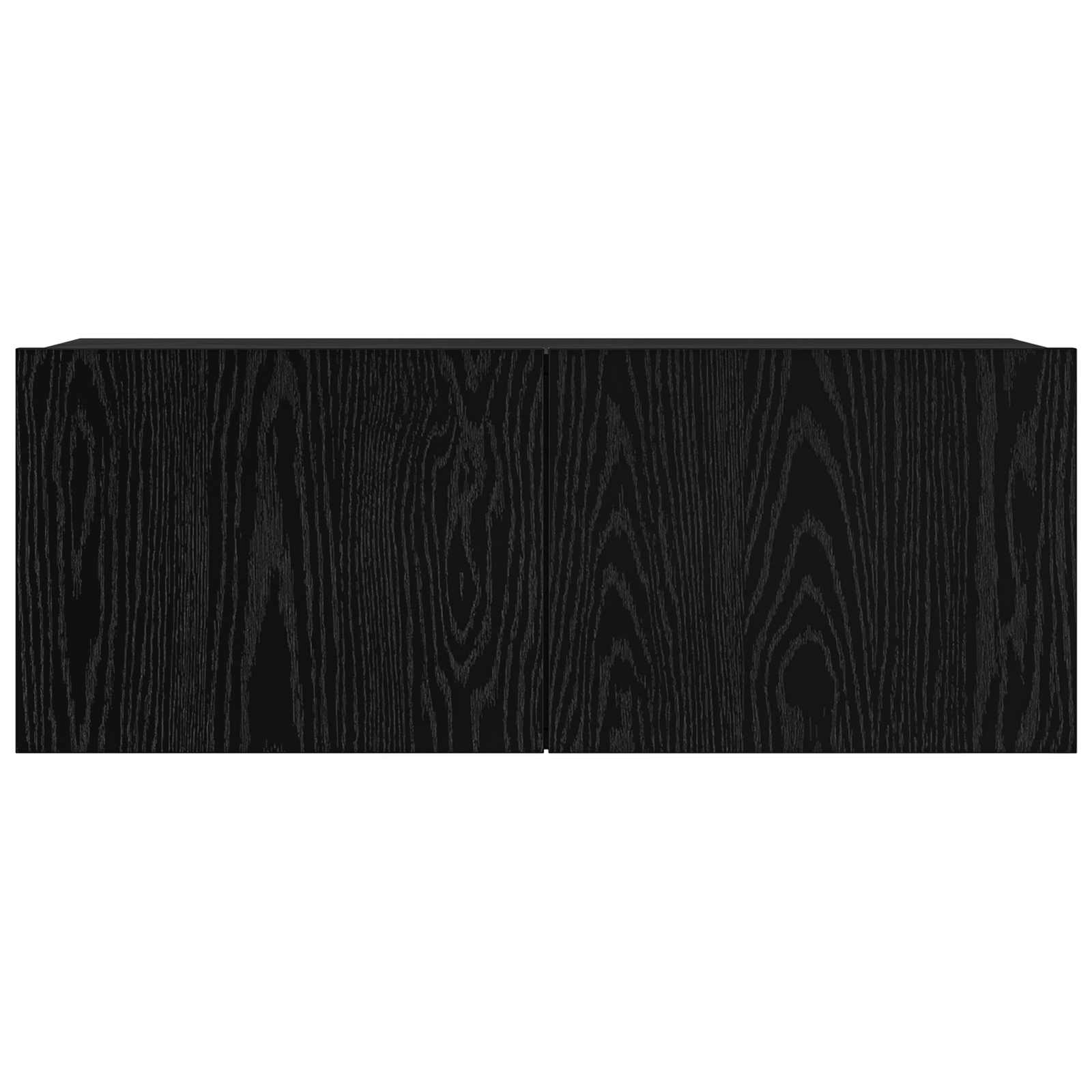TV spintelių komplektas 6 pcs Juodas ąžuolas 100 x 30 x 30 cm
