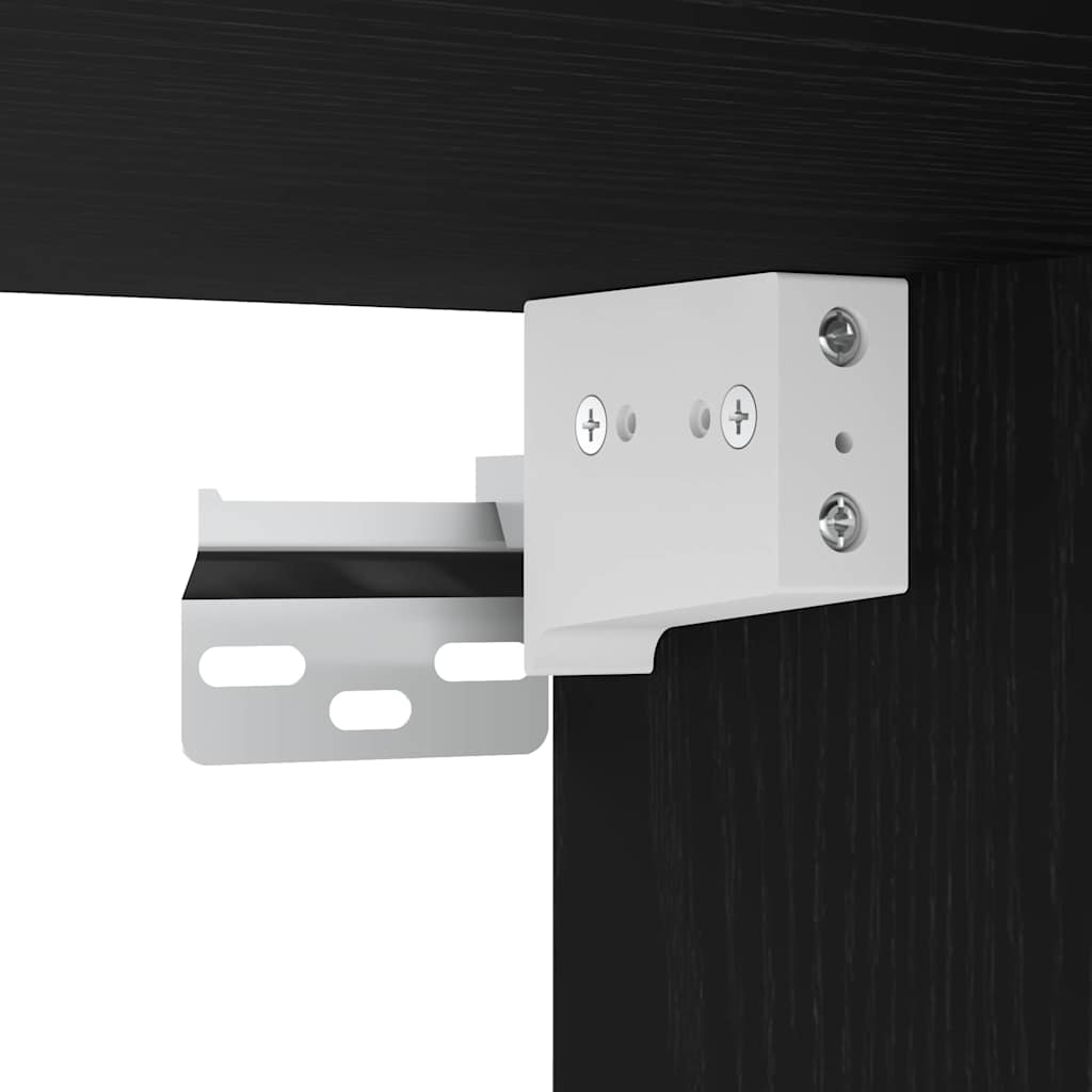TV spintelių komplektas 3 pcs Juodas ąžuolas 80 x 30 x 30 cm