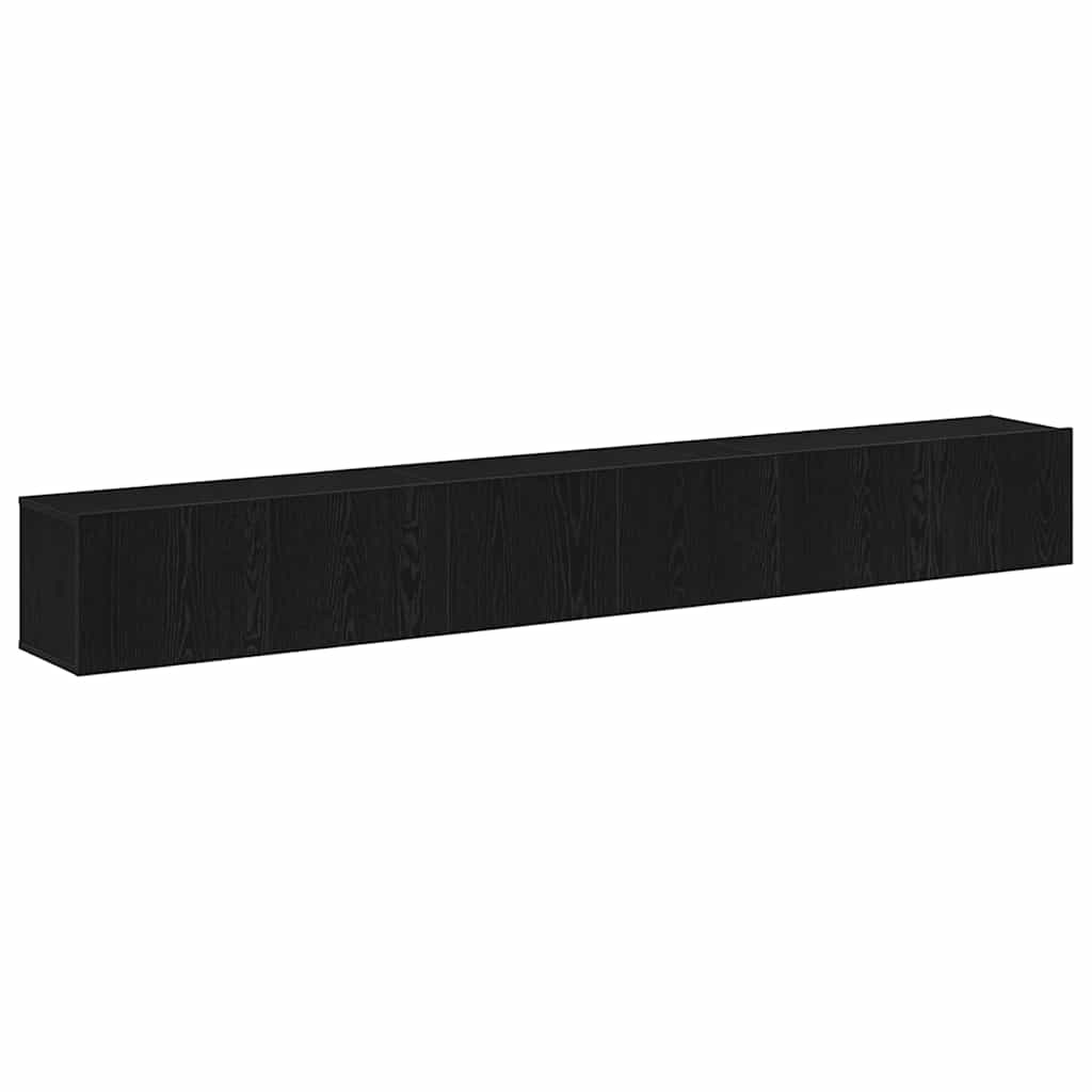 TV spintelių komplektas 3 pcs Juodas ąžuolas 80 x 30 x 30 cm