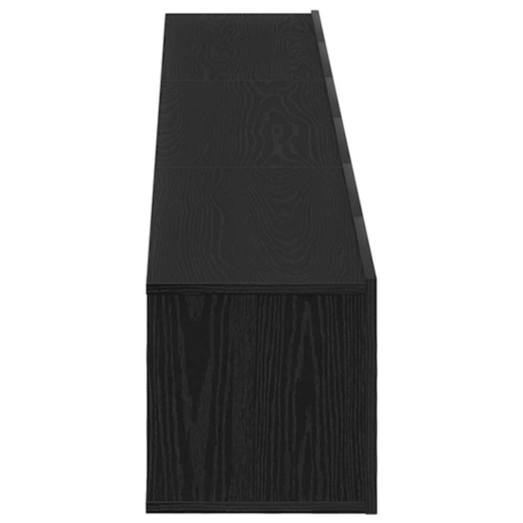 TV spintelių komplektas 3 pcs Juodas ąžuolas 80 x 30 x 30 cm