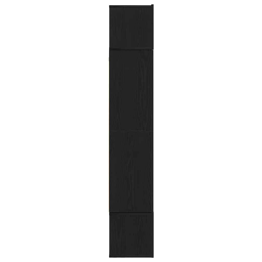TV Cabinet Set 9 vnt. Juodas ąžuolas