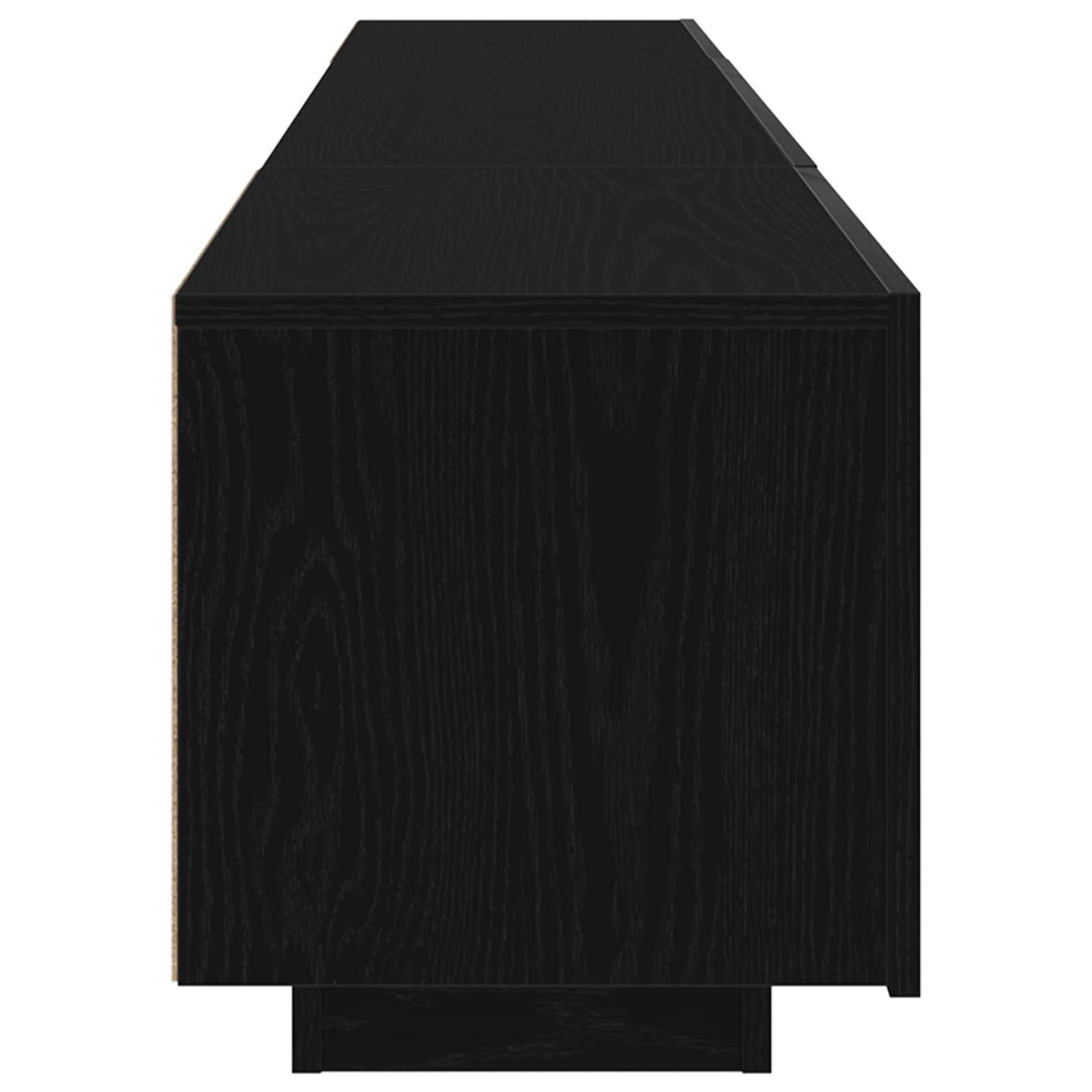 TV spintelių komplektas 2 pcs Juoda 180 x 35 x 40 cm