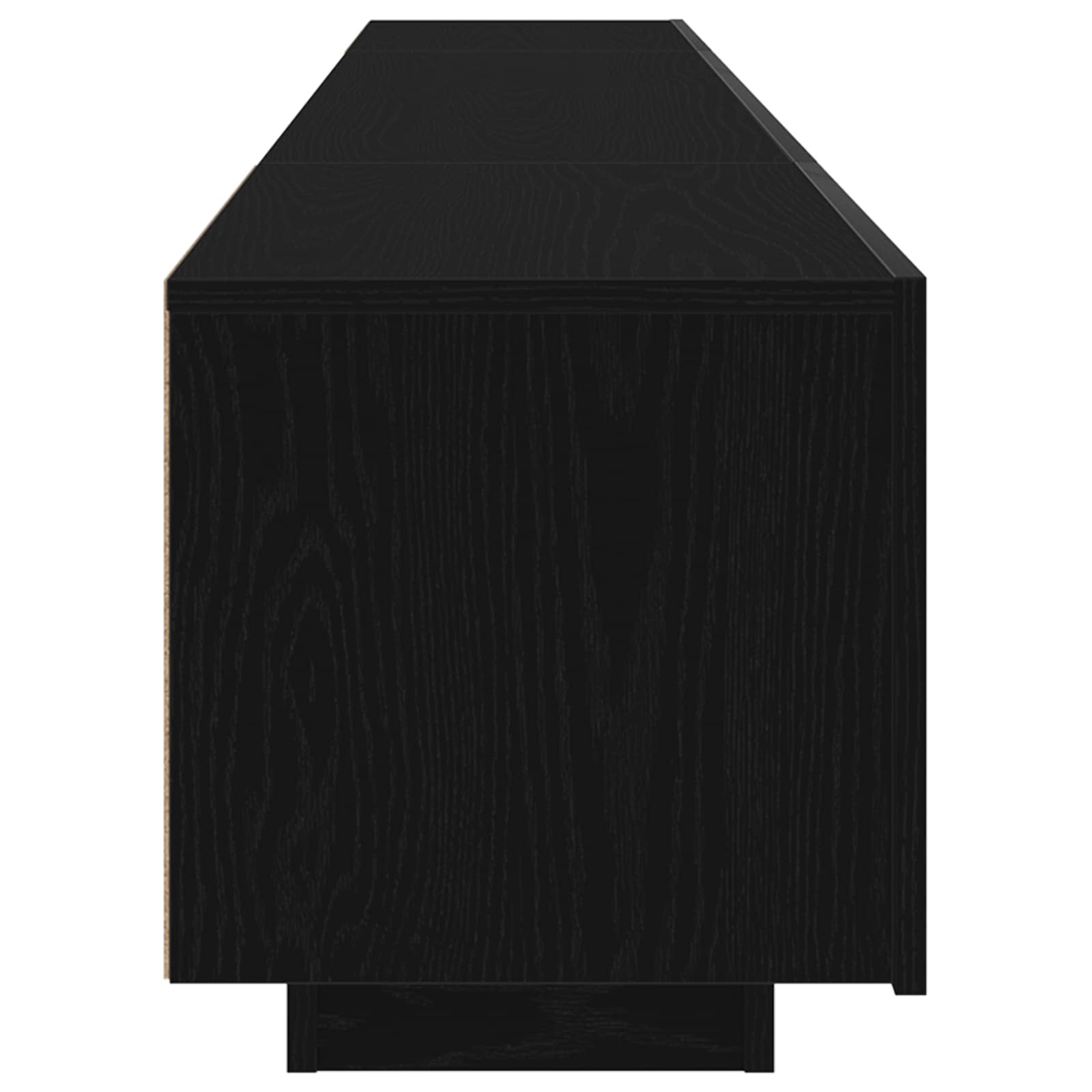TV spintelių komplektas 2 pcs Juoda 200 x 35 x 40 cm