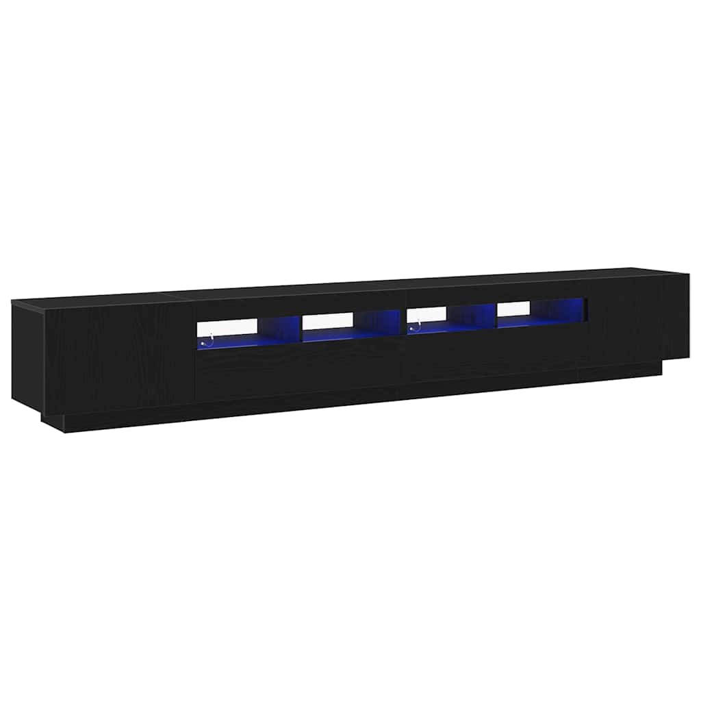 TV spintelių komplektas 3 pcs Juoda 260 x 35 x 40 cm