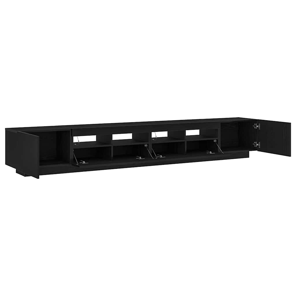 TV spintelių komplektas 3 pcs Juoda 260 x 35 x 40 cm