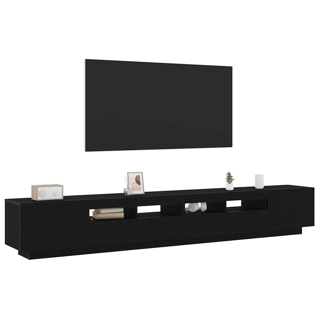 TV spintelių komplektas 3 pcs Juoda 260 x 35 x 40 cm