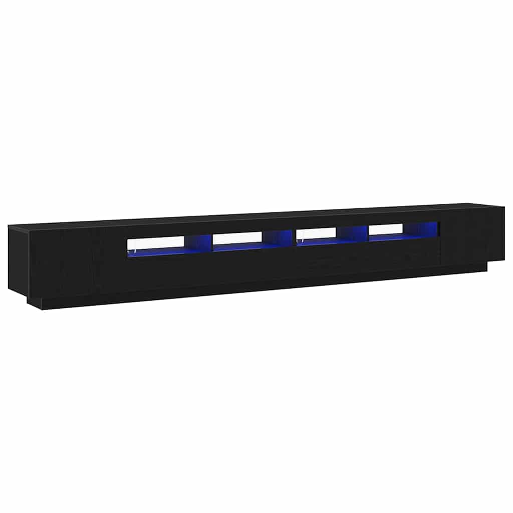 TV spintelių komplektas 3 pcs Juoda 300 x 35 x 40 cm