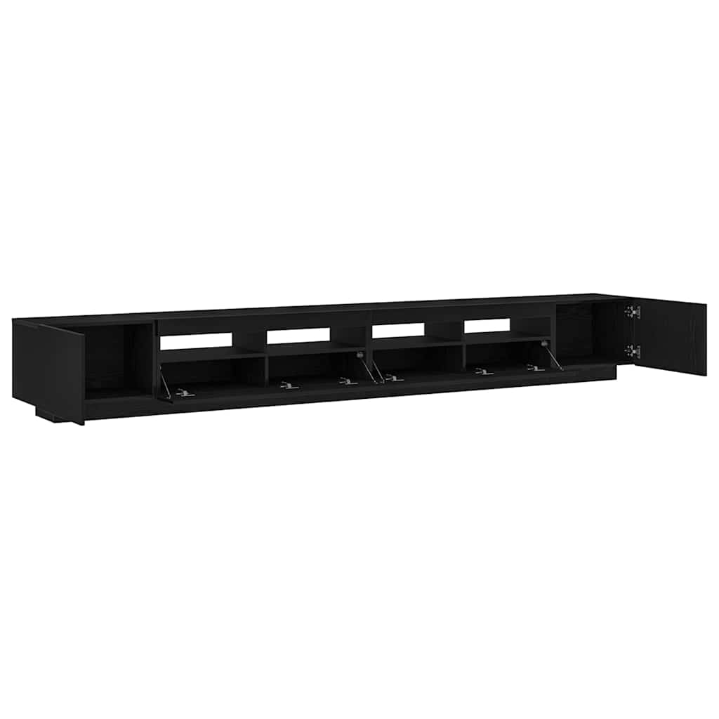 TV spintelių komplektas 3 pcs Juoda 300 x 35 x 40 cm