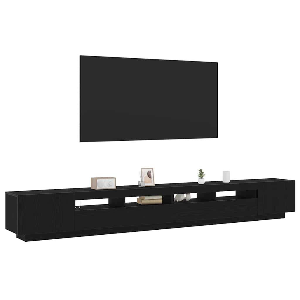 TV spintelių komplektas 3 pcs Juoda 300 x 35 x 40 cm