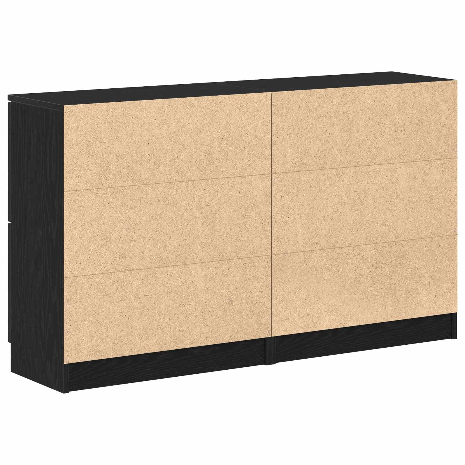 Kabalas 2 pcs Juodas ąžuolas 60 x 30 x 70 cm Apdirbta mediena