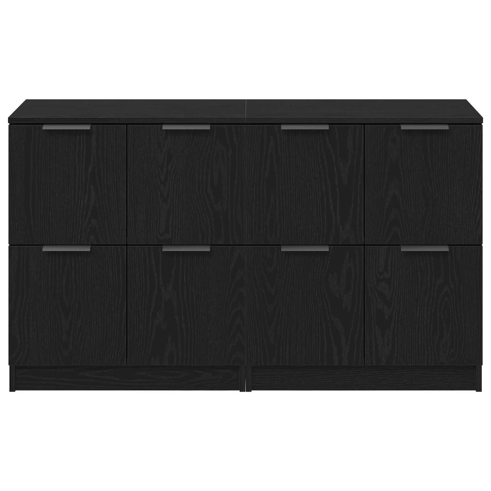 Kabalas 2 pcs Juodas ąžuolas 60 x 30 x 70 cm Apdirbta mediena