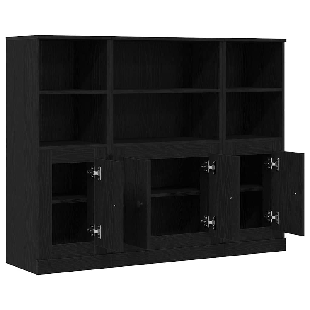 aukštas spintelis Juoda 132x35,5x103,5 cm inžinerinė mediena