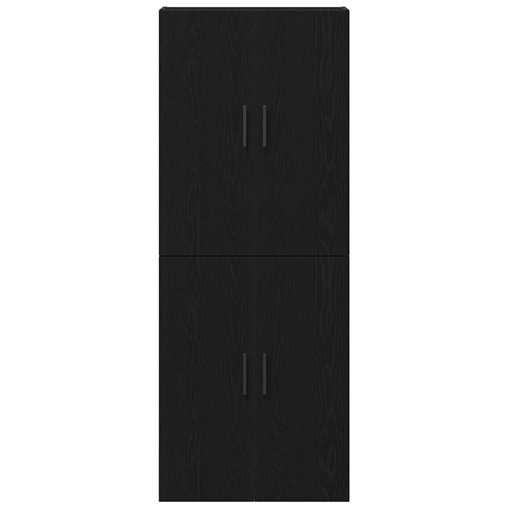 Skapji 2 gab. Melni 69,5x34x180 cm Inženierijas koks