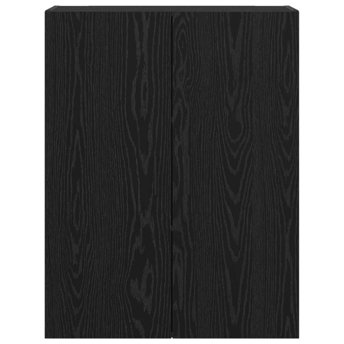 Spintos 2 vnt Juodas 69,5x34x180 cm Inžinerinis medis