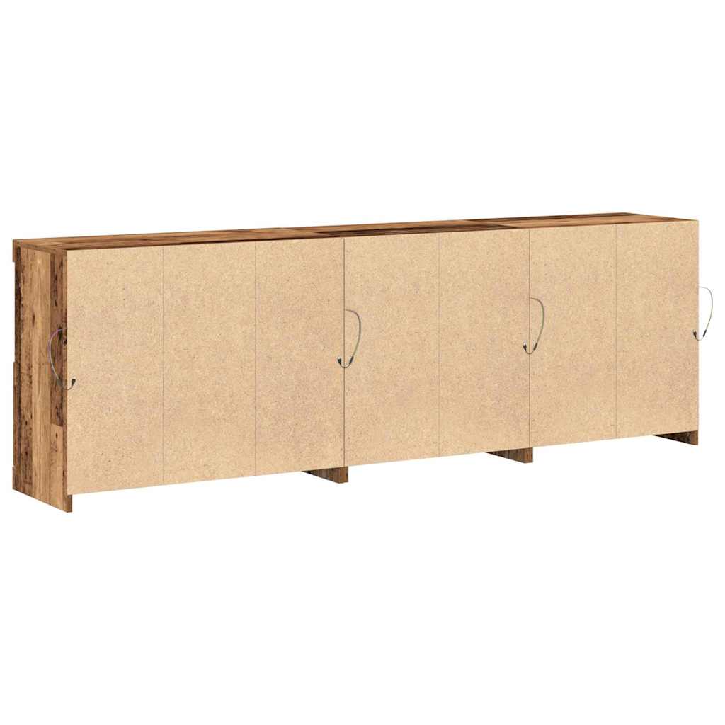 LED Bufetas Senas medis 202 x 37 x 67 cm Apdirbta mediena