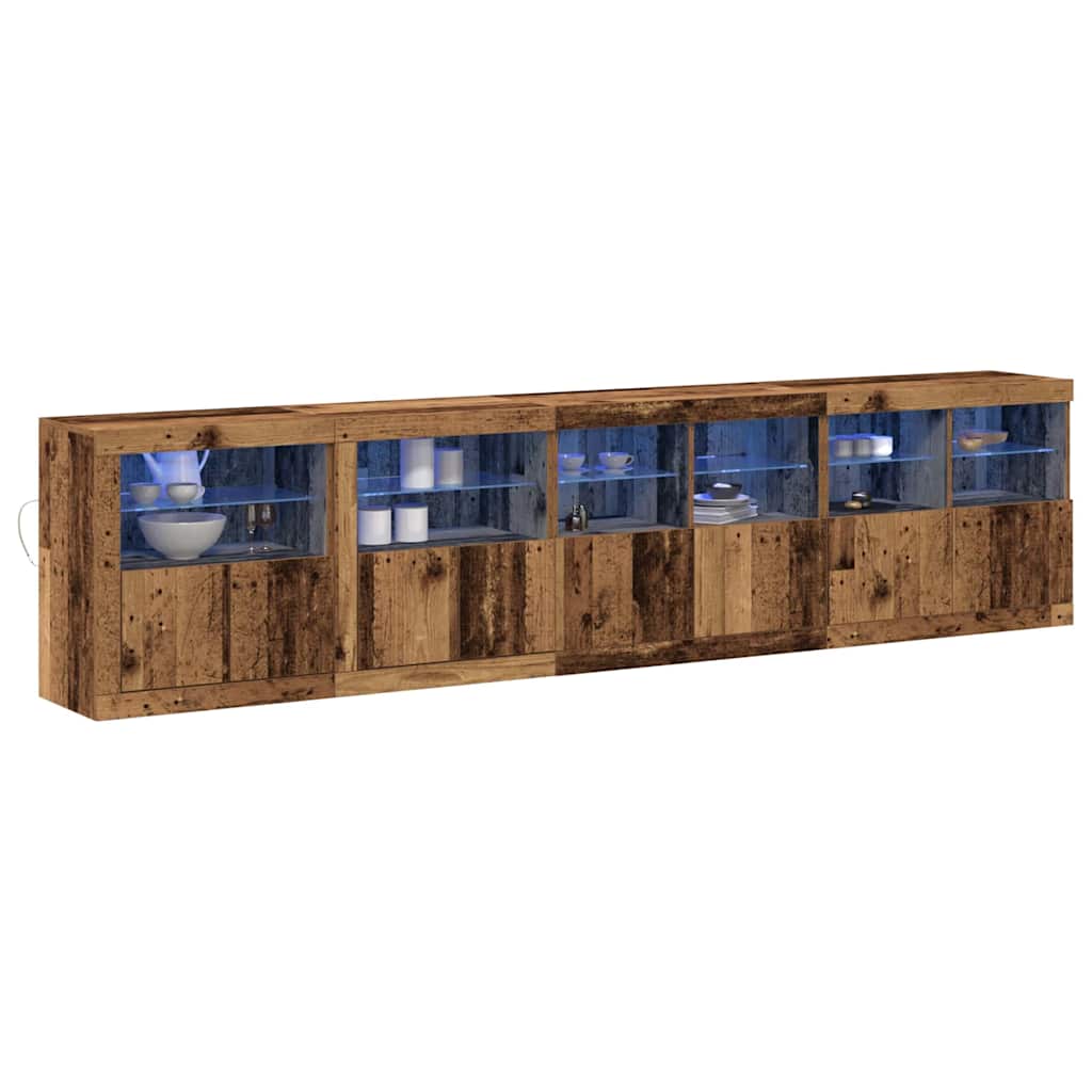 LED Bufetas Senas medis 283 x 37 x 67 cm Apdirbta mediena