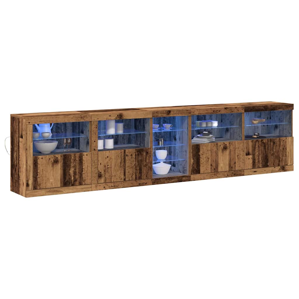 LED Bufetas Senas medis 283 x 37 x 67 cm Apdirbta mediena