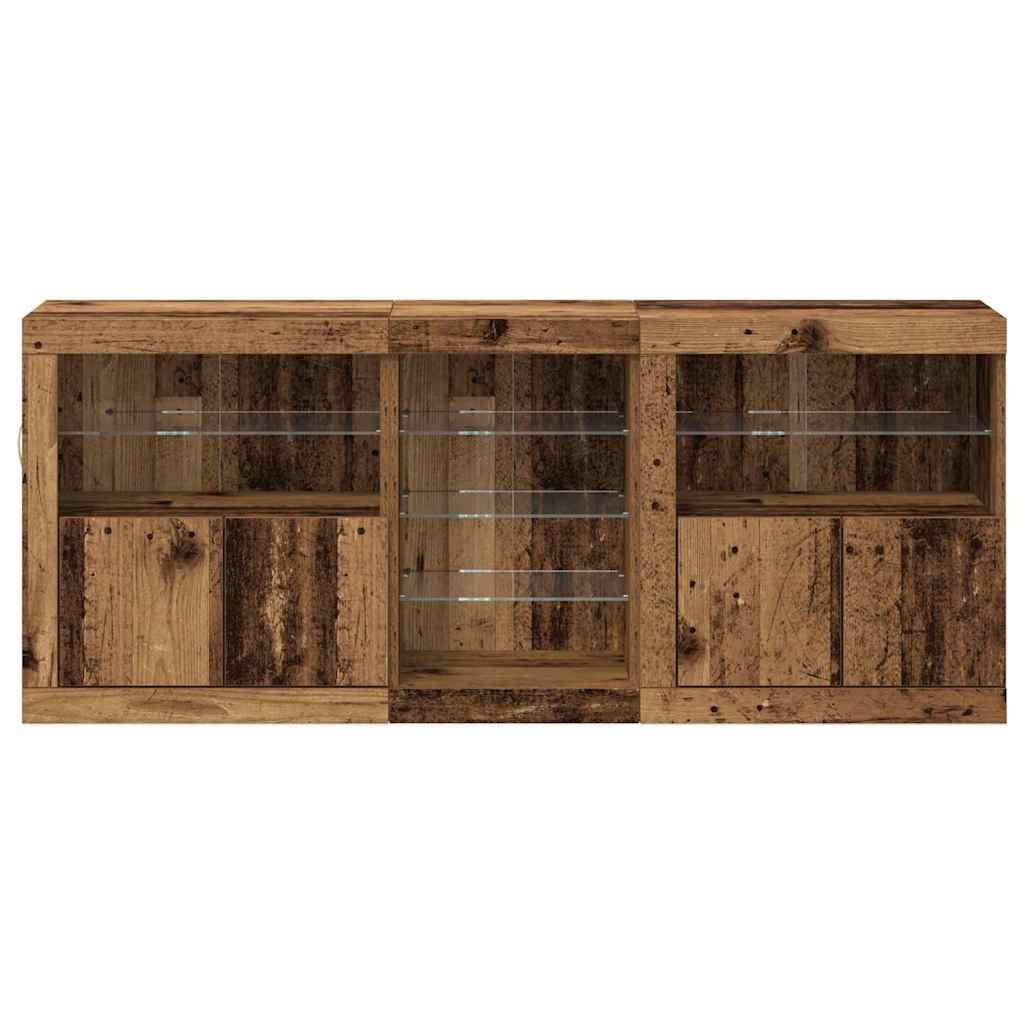 LED Bufetas Senas medis 162 x 37 x 67 cm Apdirbta mediena