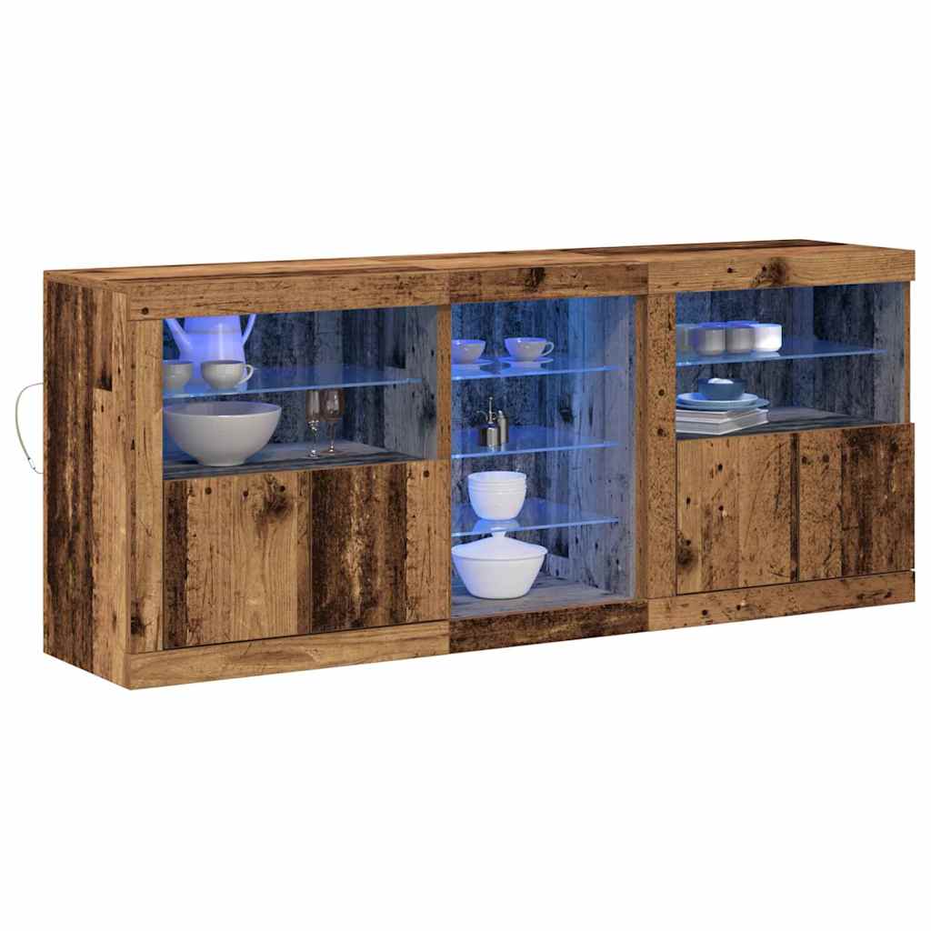LED Bufetas Senas medis 162 x 37 x 67 cm Apdirbta mediena