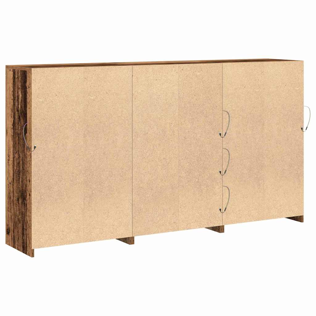 Sideboard with LED Lights Old Trees Design 181.5x37x100 cm Engineered Wood