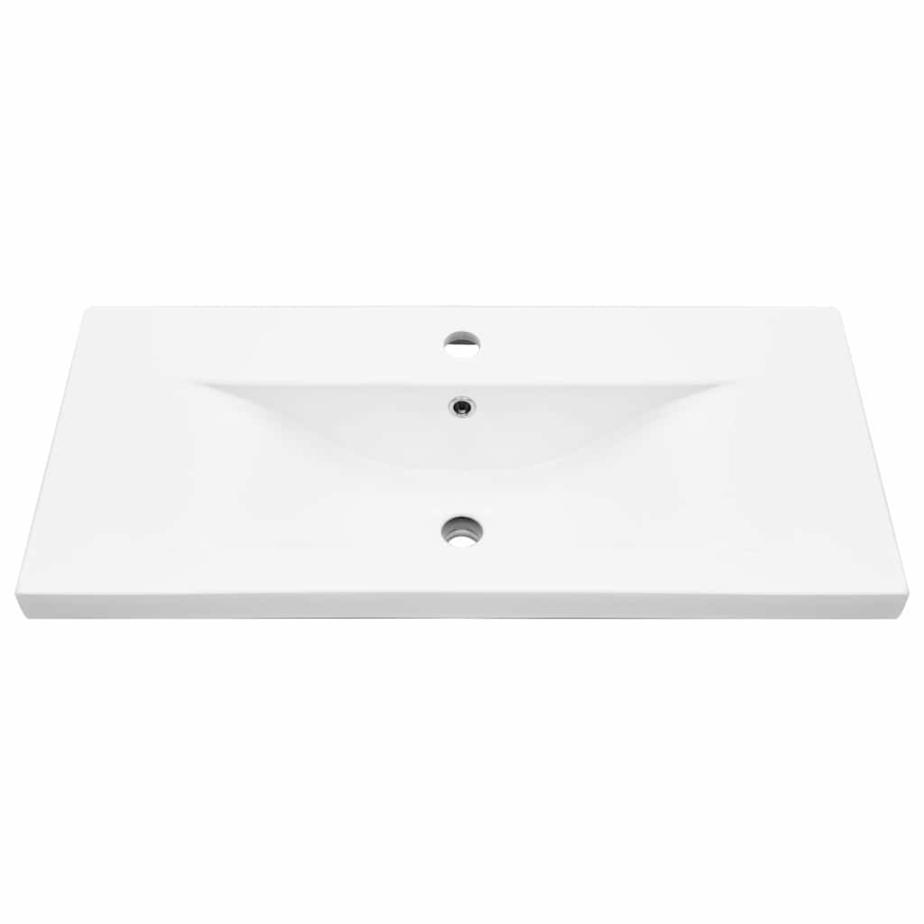 Sink cabinet with storage black oak 80 x 39 x 62 cm